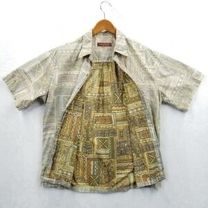 Vtg Reverse Print‎ Shirt Men M Multicolor Cotton Aztec Southwest Tori Richard